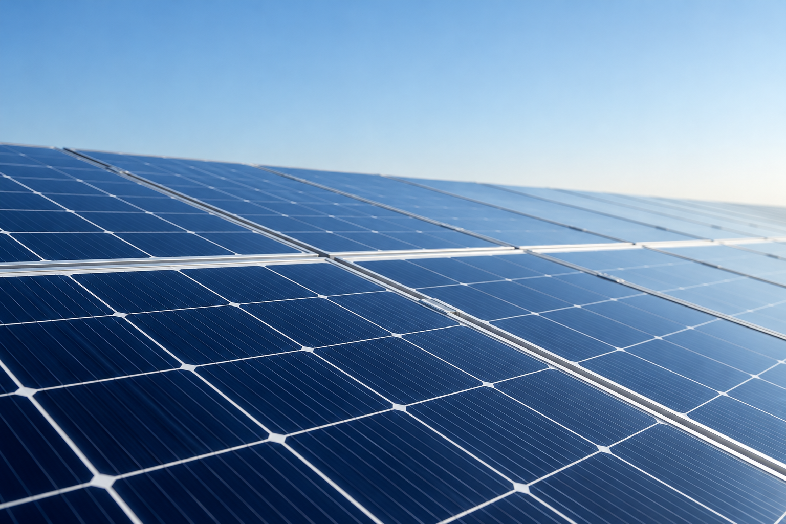 Imagen ilustrativa de paneles solares fotovoltaicos
